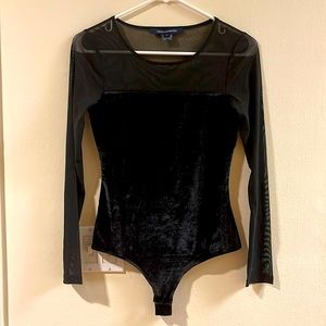 New! French Connection Velour Top, Small